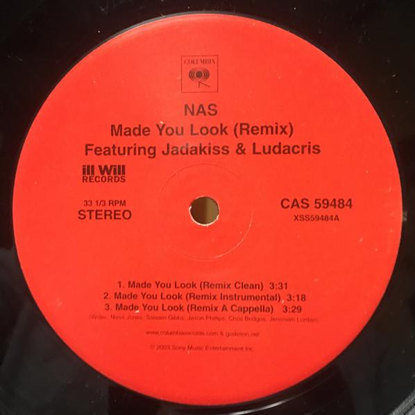 

12inch Record NAS JADAKISS LUDACRIS Made You Look Remix CAS59484 Columbia 2003 US Rap HipHopRB Used