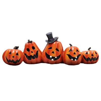 Decor elegant de dovleac de Halloween Dovleci artificiali Ornamente portocalii pentru masă Ornamente festive pentru petrecerea de Halloween Ornamente interioare auto