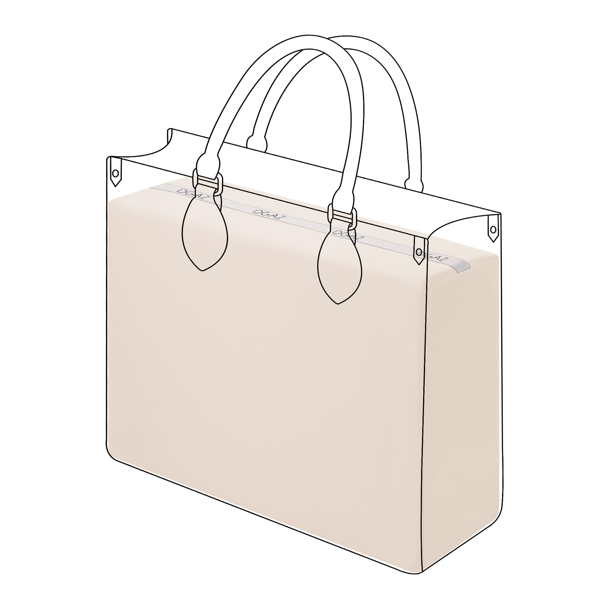 

DGAZ On the Go Bag Pillow, Compatible with onthego BB/East/West/PM/MM/GM Bags, Prevents Bag Shape Changes (Crayon, MM)