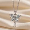 Elegant Light Luxury Zircon Necklace for Women - Gold-Plated, Simple Clavicle Chain