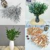 Elegant Gold Silver Green 55cm Fake Willow Leaf Eucalyptus For Home Decoration
