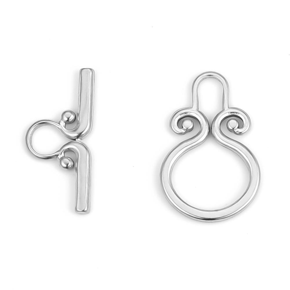 

4 Sets Stainless Steel OT Clasp Toggle Clasps for DIY Necklaces Connectors Bracelet Components Crafts Jewelry Making Accessories
