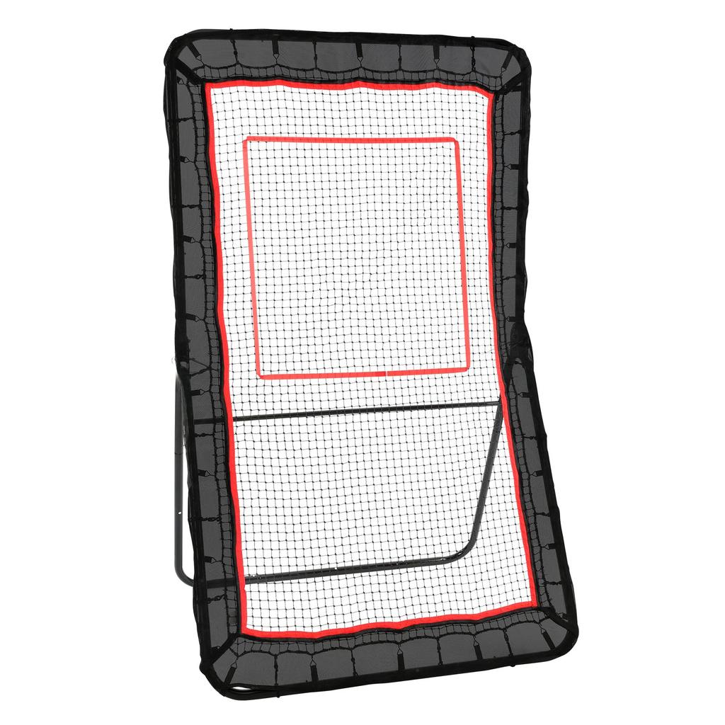 VEVOR Lacrosse Rebounder for Backyard, 1219.2 X 2133.6 Mm Volleyball Bounce Back Net, Pitchback Throwback Baseball Softball Return Training Screen