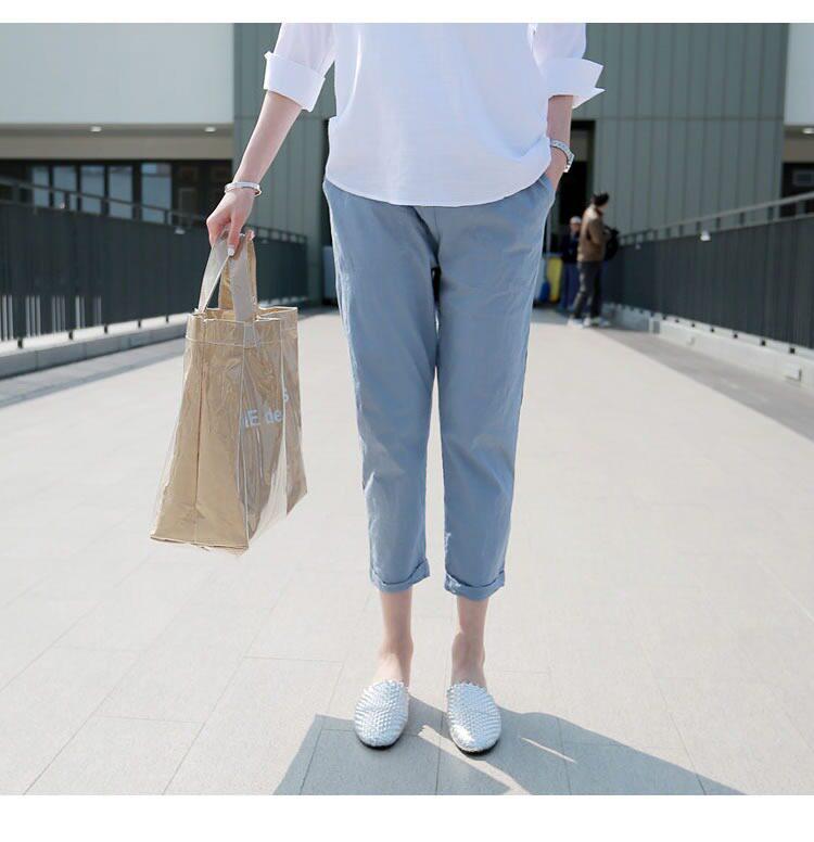 2026 New Spring-Autumn Maternity Base Layer Pants: Lightweight, Casual Wear for Pregnancy
