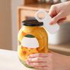 Magnetic Bottle Opener, Can Opener, And Easy-Open Can Combined Into One for Home Use with Beer, Beverages, And Canned Goods