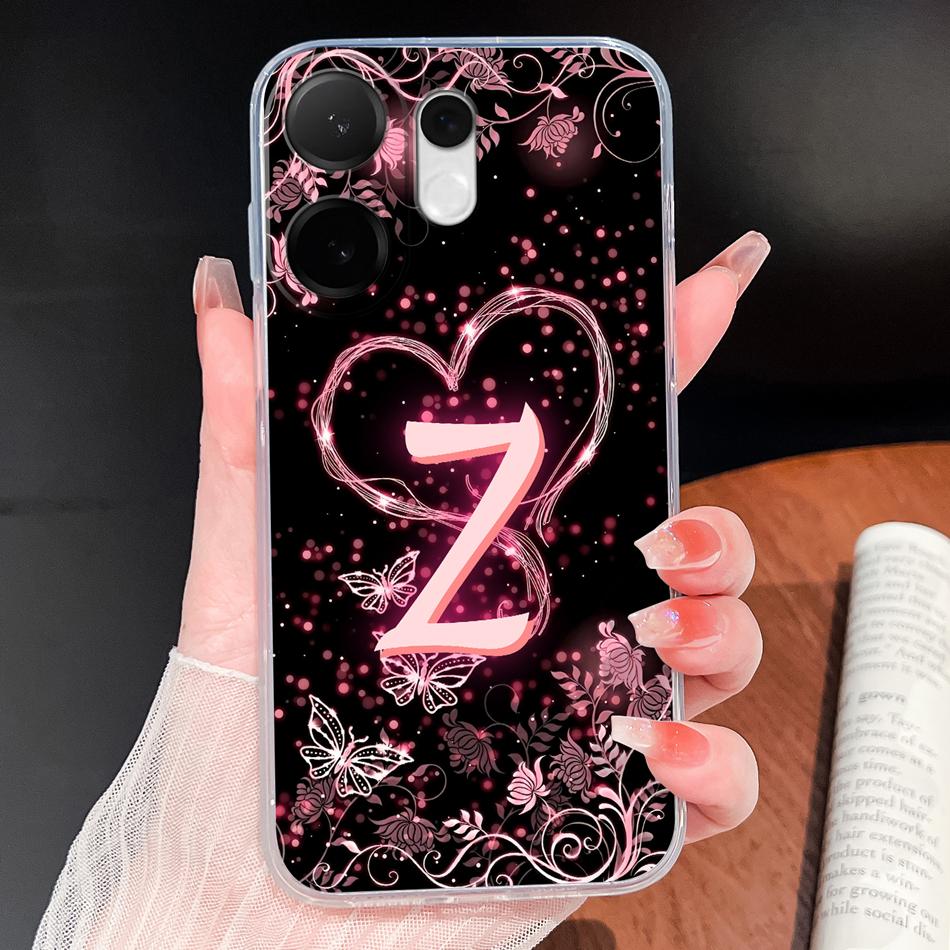 For Vivo V60 Lite Case Stylish Letters Clear Untra Thin Phone Covers For Vivo V 60 Soft TPU Silicone Anti Drop Couple Back Cover