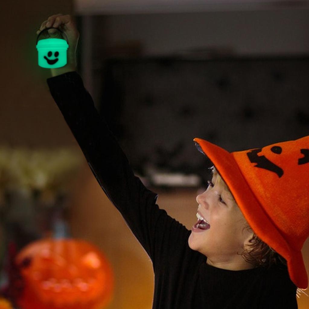 Halloween-Kürbisse Kleiner Eimer Niedlicher Kürbis Süßigkeiten-Eimer Für Partygeschenke Halloween-Party Feiertagsdekorationen Zubehör