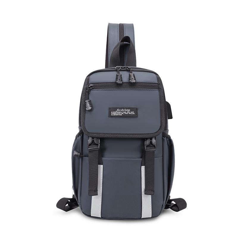 

Мужской универсальный рюкзак кросс-боди большой вместимости на осень/зиму - ткань Оксфорд