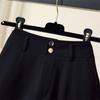 Women's White High-Waisted Wide-Leg Suit Shorts - Summer Petite Loose A-Line Hot Pants