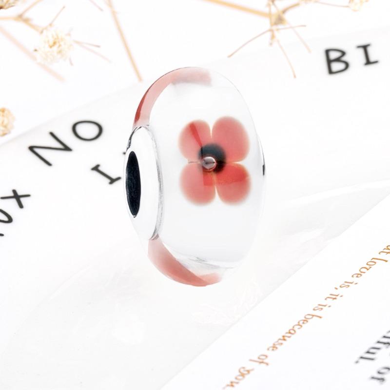 Neue Feine Murano Glas Serie Anhänger Rosa Rot Schwarz Grün Weiß Blau Perle Passend Original Armband Zubehör DIY Damenschmuck Geschenk
