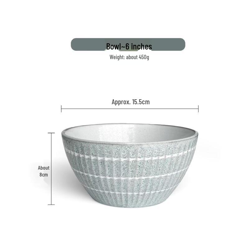 ZISIZ Nordic Ceramic Noodle Bowl