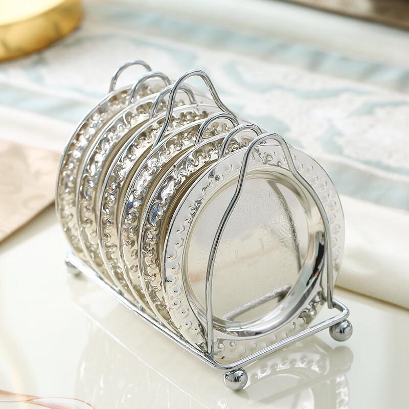 ZISIZ European Style Light Luxury Metal Side Plate