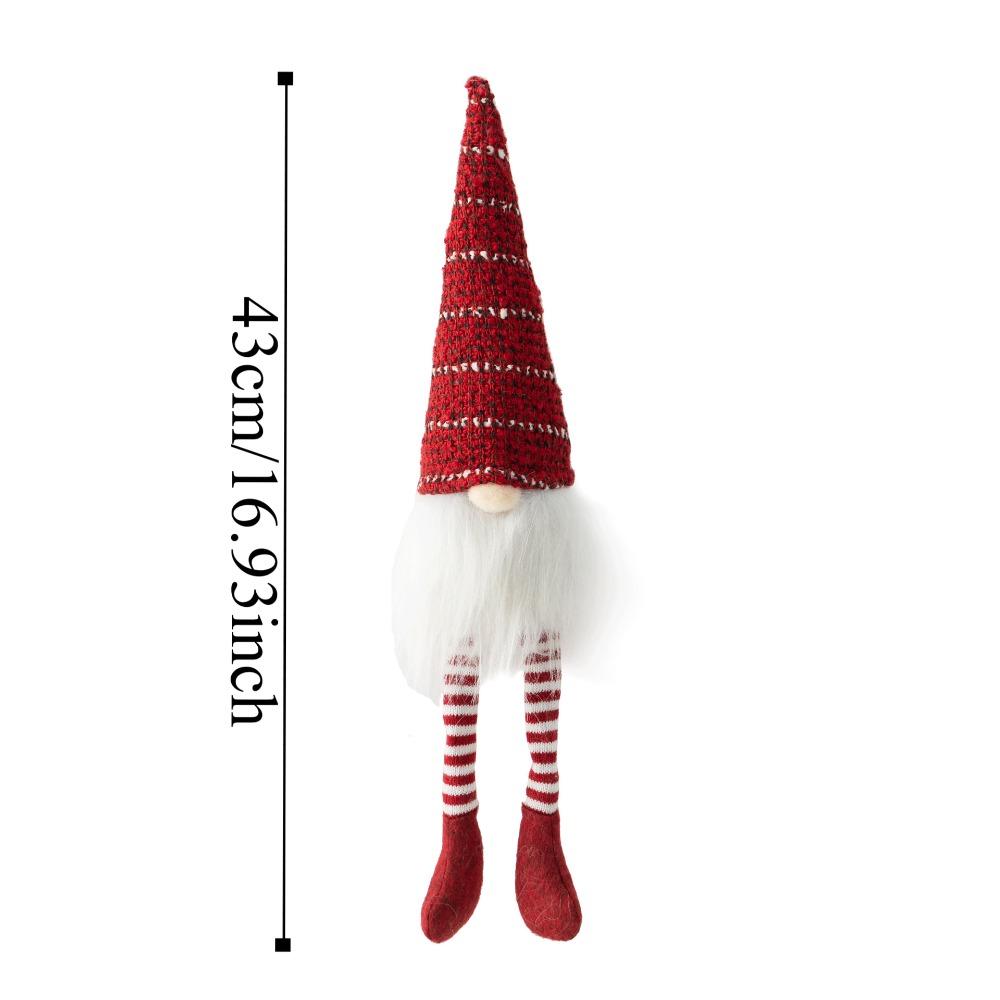 Cartoon Long Legs Faceless Dwarf Ornament Hanging Christmas Gnomes Plush Toys  Hotel Office Decor