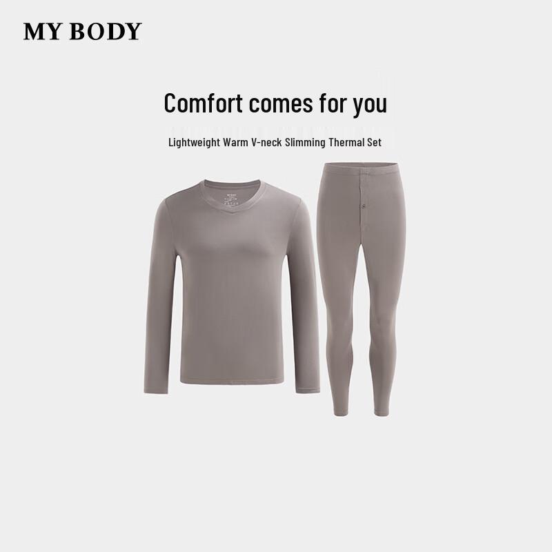 

Мужской термокомплект Mybody с V-образным вырезом, облегающего кроя, легкий