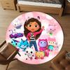 1pc gabby‘s cat friends Round Chair mat Area Rug - Non-Slip, Floor Mat for Office, Bedroom, home decor Christmas Gift p0811133