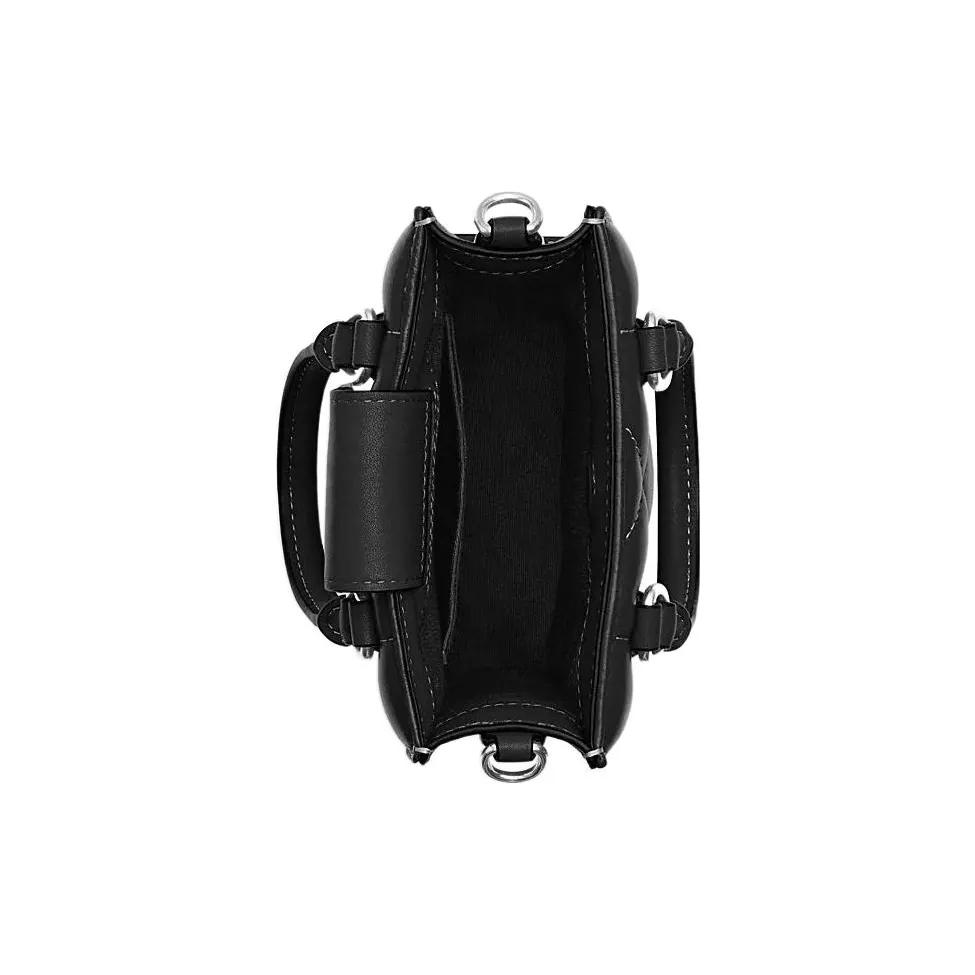 COACH N / S Sheepskin , Cow Leather Trunk Bag , Tote Bag , Shopping Bag , Handbag Mini Women's Black (Unisex) Handbags CJ580 SVDTV