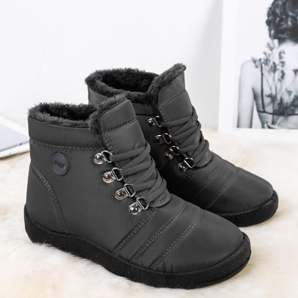 New Cotton Shoes Snow Boots Women's High Tube Waterproof Boots High Top Anti-skid Warm Women's Cotton Boots 35-46