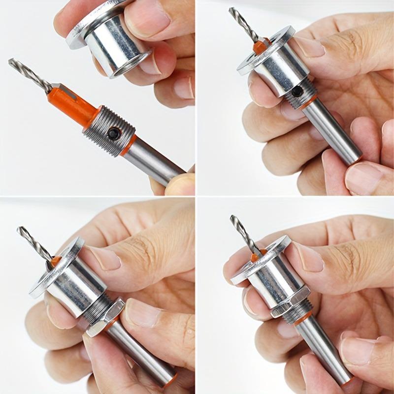 1pc High-Speed Steel Woodworking Drill Bit Set - 3mm Shank, Smooth Cuts, Includes Versatile Sizes & Precision Trimmers, Woodworking Tools