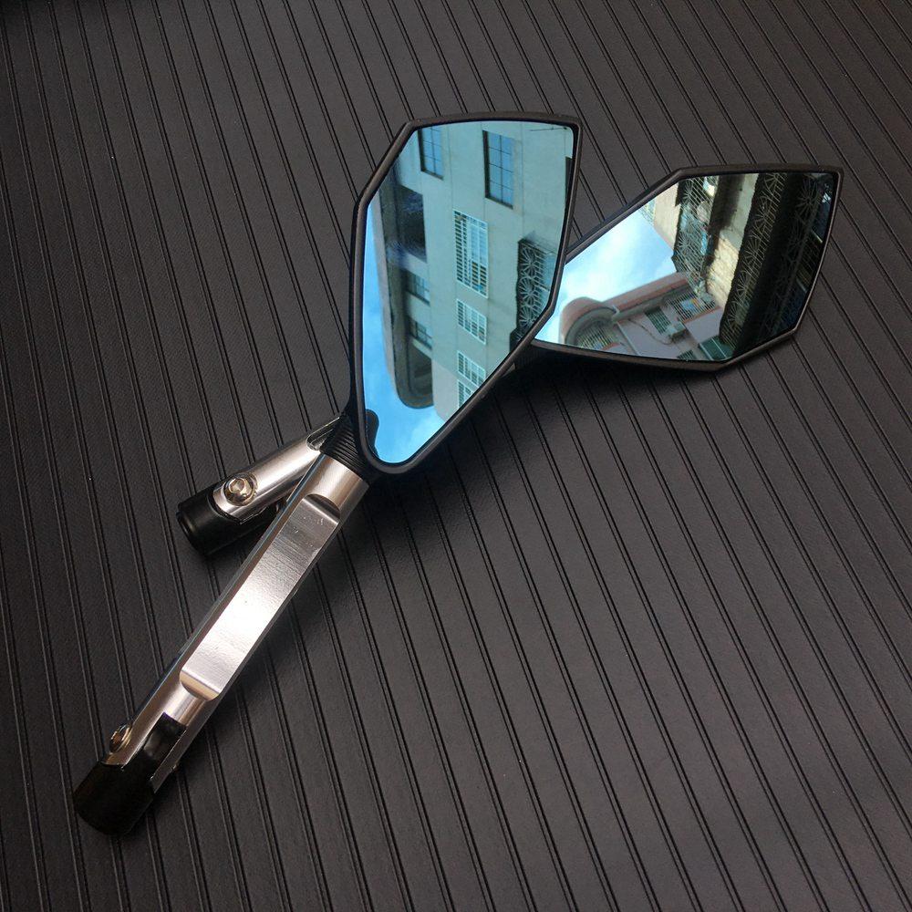 Motorbike Motorcycle Big Rearview Mirror Folding Side Mirrors CNC Aluminum Adjusting for KAWASAKI HONDA SUZUKI YAMAHA DUCATI