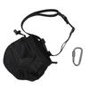 Chalk Bag for Rock Climbing Oxford Cloth Fleece Water Proof Climbing Chalk Storage Bag for Gym Weightlifting Black