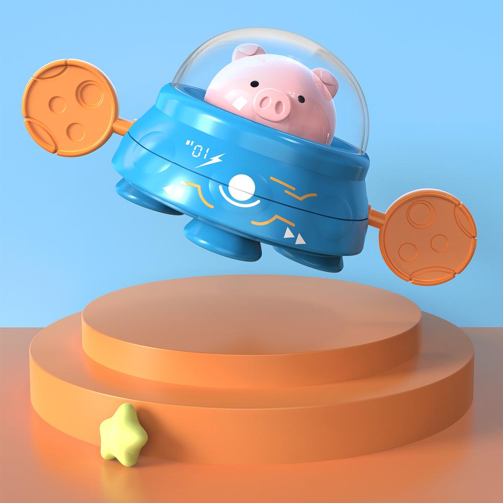 Cute Pig Pull String Power Swimming Outdoor Pool Game Interactive Toy