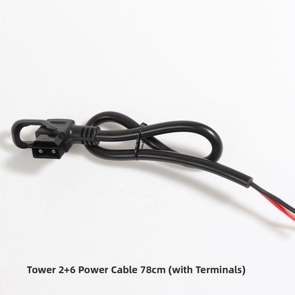 Black 2+6 Lithium Battery Charing Wire Electric Vehicle Connector Cable  for Tower Battery Cabinet
