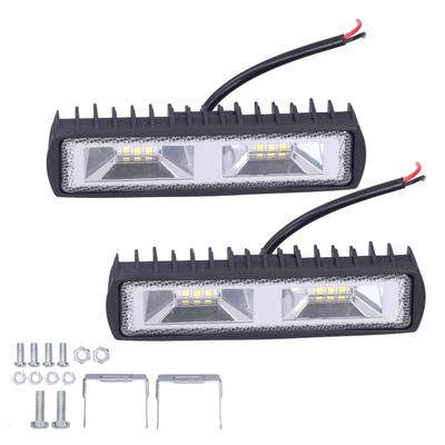 Pár pracovních světelných lišt 12 LED 36W 12-24V Bodová světla Přední světla pro Motocykl Nákladní automobil Loď Traktor Přívěs Offroad