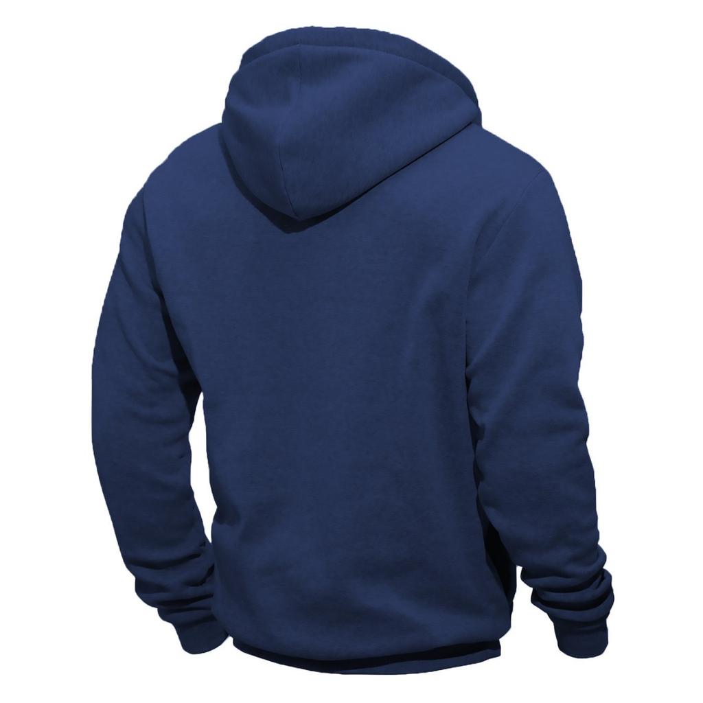 Men's, Loose-fitting, Sweatshirts, Fleece Sweatshirts, Lapels, Hoodies, Casual, Patchwork Sweatshirts, Hooded Jackets