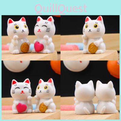 Kleine Katzen-Mikrolandschaftsdekoration aus PVC-Harz für den Innenbereich und als Geschenk