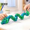 Desktop Decorative Ornament 3D Printed Articulated Dragon Fidget Toy, Twist Eggs, Slippery Stress Relief Toy Egg Flexible Desk for Home Office
