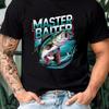 Master Baiter Fishing T Shirt for Bass Anglers Funny FisherUnisex  Vintage Washed Fashion Stylish Top For Everyday Wear Casual