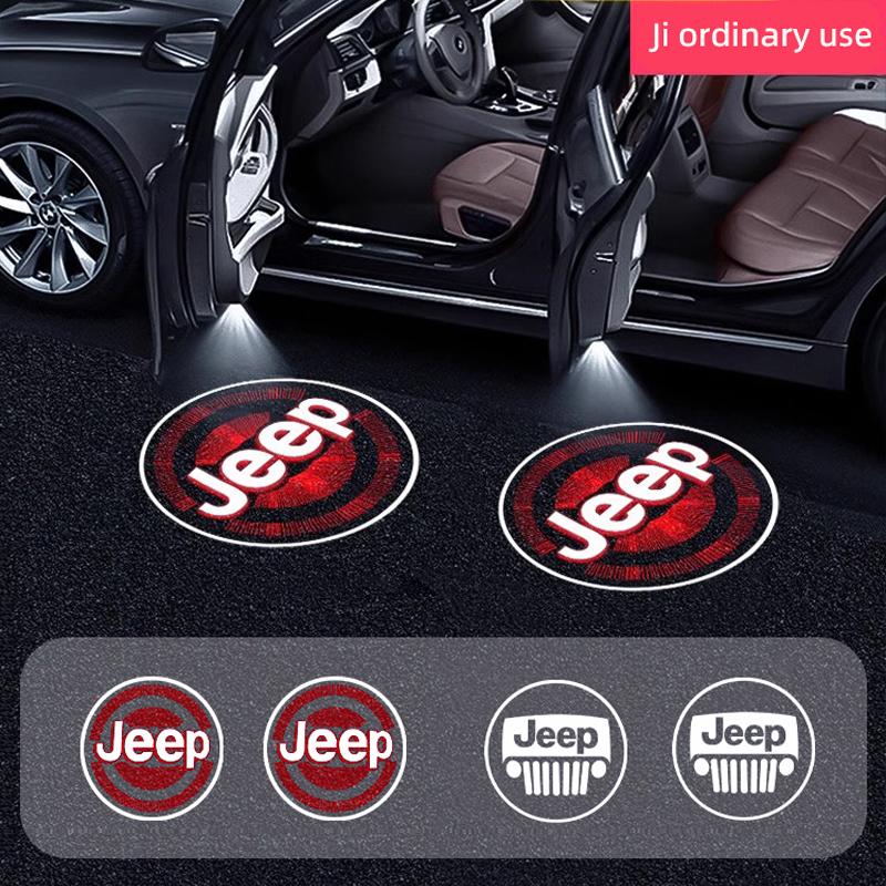 CNF1 Car Door Projection Welcome Light Laser Illuminated Ambient Light For Jeep Grand Cherokee Wrangler JK Gladiator Compass Renegade
