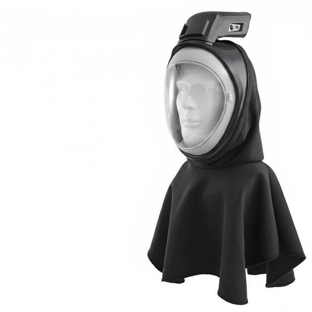 Electric Air Supply Dust Hood Adjustable Wind Speed Full Face Breathing Apparatus