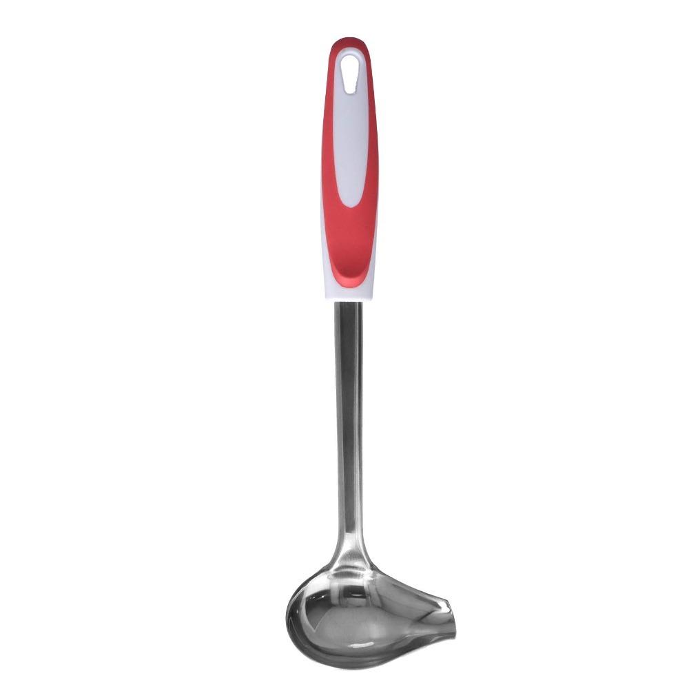 

Non Slip Handle Handle Ladle Smooth Dripping Spoon Anti Rust Soup Spoon Restaurant