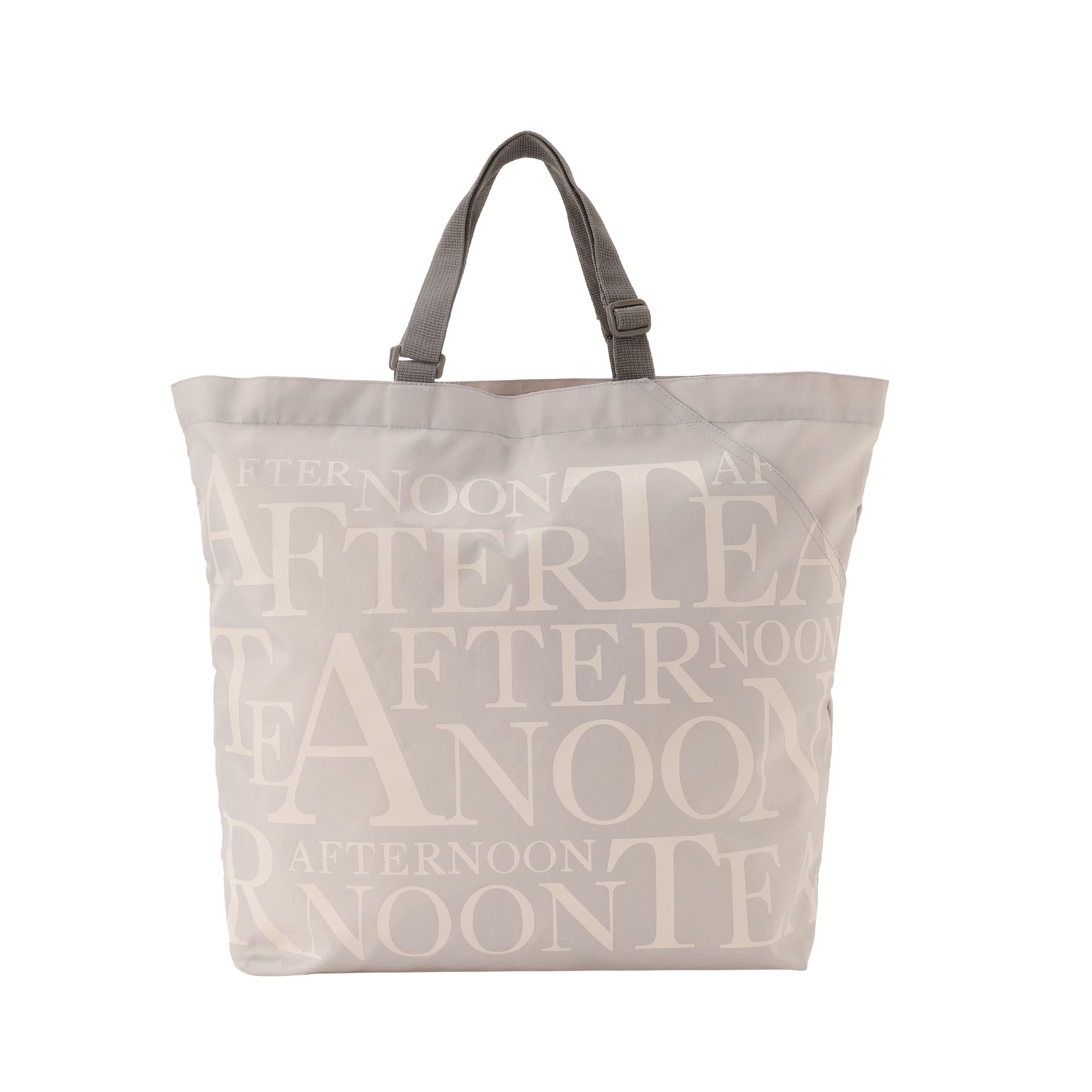 

Tea Afternoon Tea LIVING Eco Bag HG48 Logo Bag with Slit Pocket L Beige [Afternoon Living] Bag/Shopping бежевый