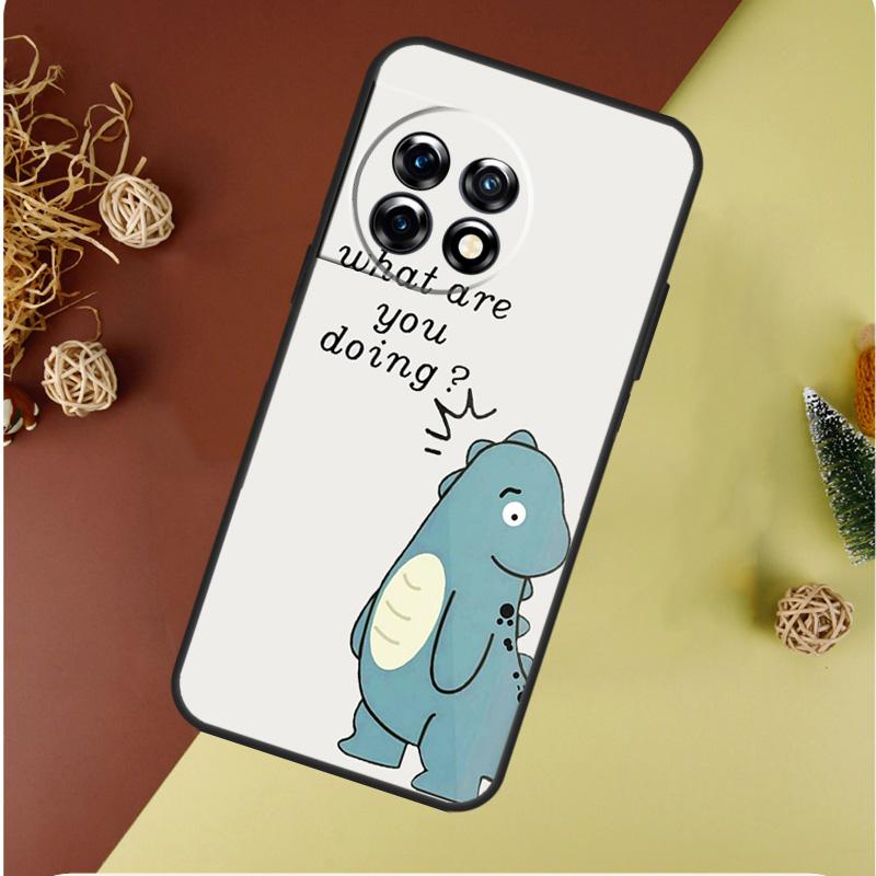 Couple Matching Cute Dinosaur For OnePlus 13 12 11 12R 13R 9 10 Pro 8T 9RT 10T 10R Nord 4 CE 2 3 Lite N20 N30 Phone Case