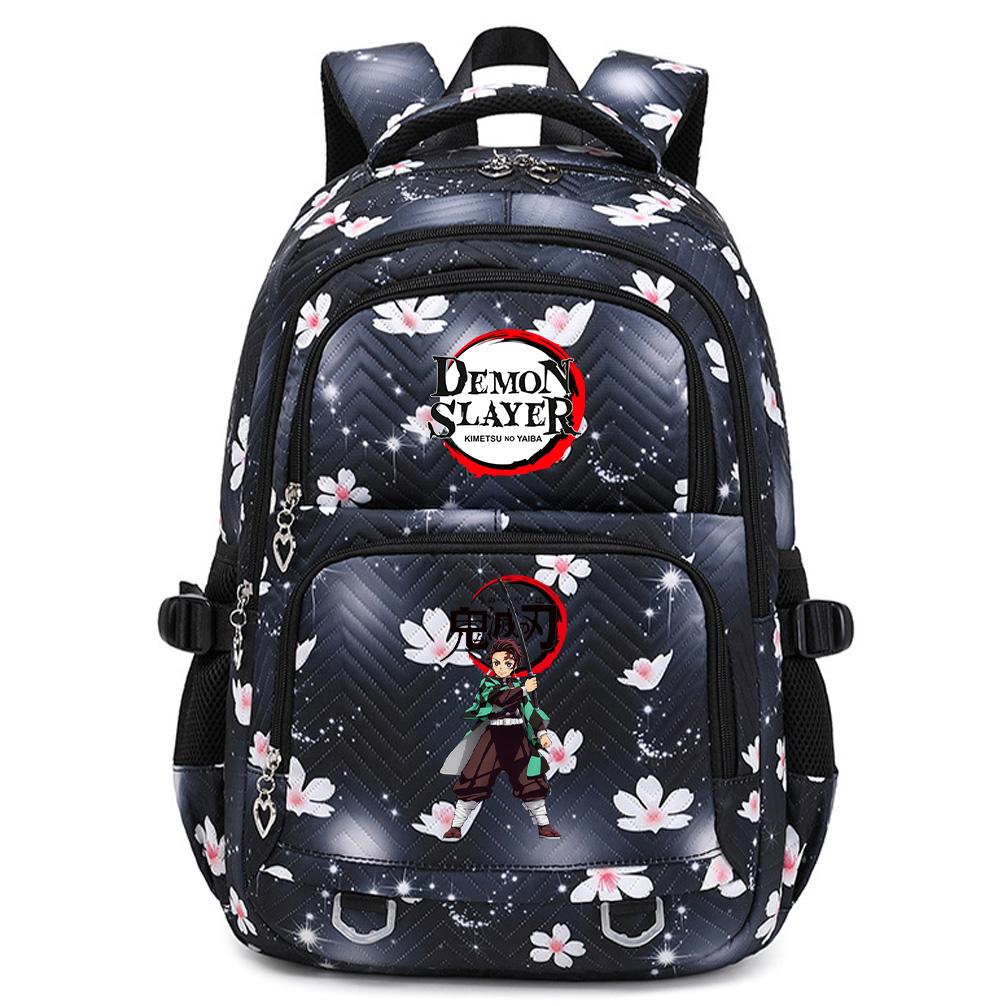 Anime Demon Slayer Backpack Student Teenager BookBag for Boy Girl Schoolbag Women Rucksack Backpack Travel Bag Mochila Escolar