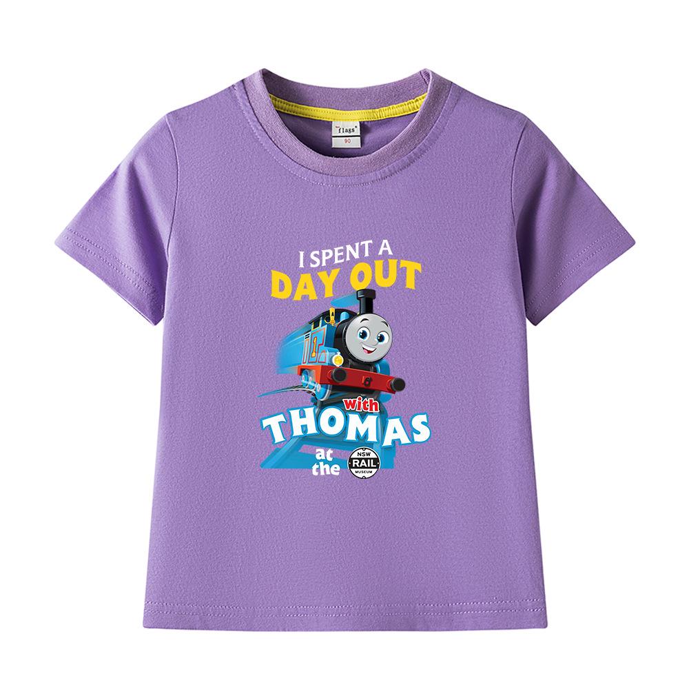 Boys' Pure Cotton Short-Sleeve Summer T-Shirt, 2022 New Children's Lightweight Half-Sleeve Top