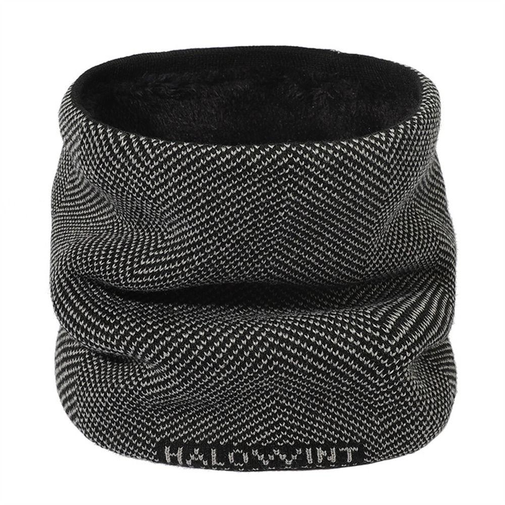 Thick Warm Scarves Soft Knitted Neck Gaiter Versatile Face Cover  for Women Men