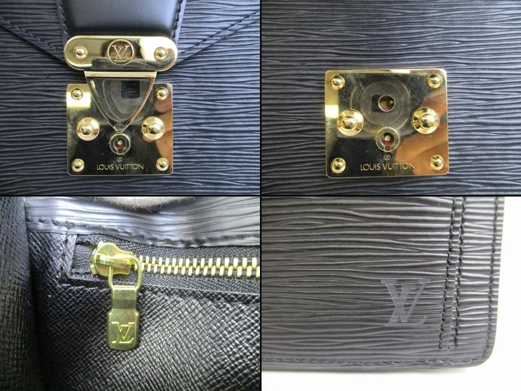 Authentic LOUIS VUITTON Epi Blacl Leather Clutch Bag Sellier Dragonne #b107  Seller Refurbished