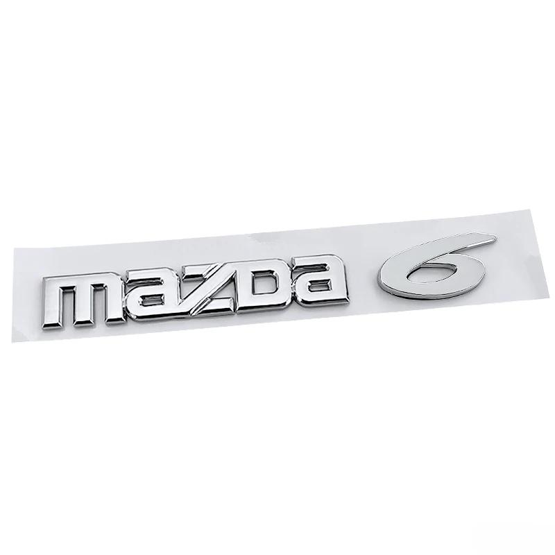 For Mazda 3 6 Tail Nameplate ABS Plastic Car Trunk Rear Logo Stickers Letter Decals Decorative Badge Auto Modified Accessories h5