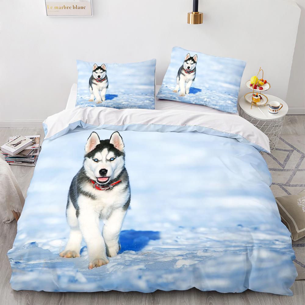 Unicorn Cat King Queen Duvet Cover Pink Kawaii Cartoon Kitty Bedding Set For Kids Girls Magical Animal 2/3pcs Soft Quilt Cover