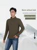Men's Warm Fleece Half-Zip Jacket - Windproof, Stand-Up Collar, Long-Sleeved for Autumn/Winter Outdoor Sports & Casual Wear