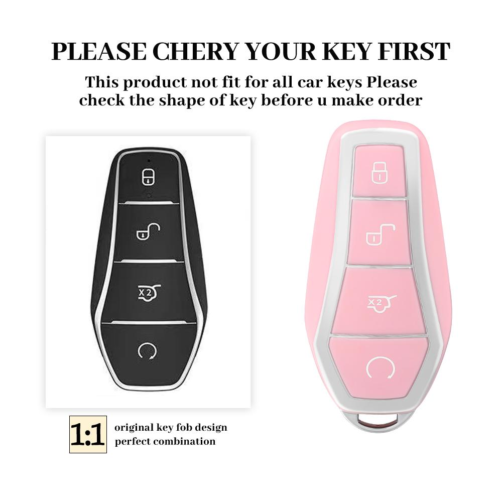 Car Key Case Remote Control Protective Cover For Byd Atto3 Tpu Key Fob Shell For Byd Song/Plus Dolphin Tang Dmi Han Ev Qin Yuan