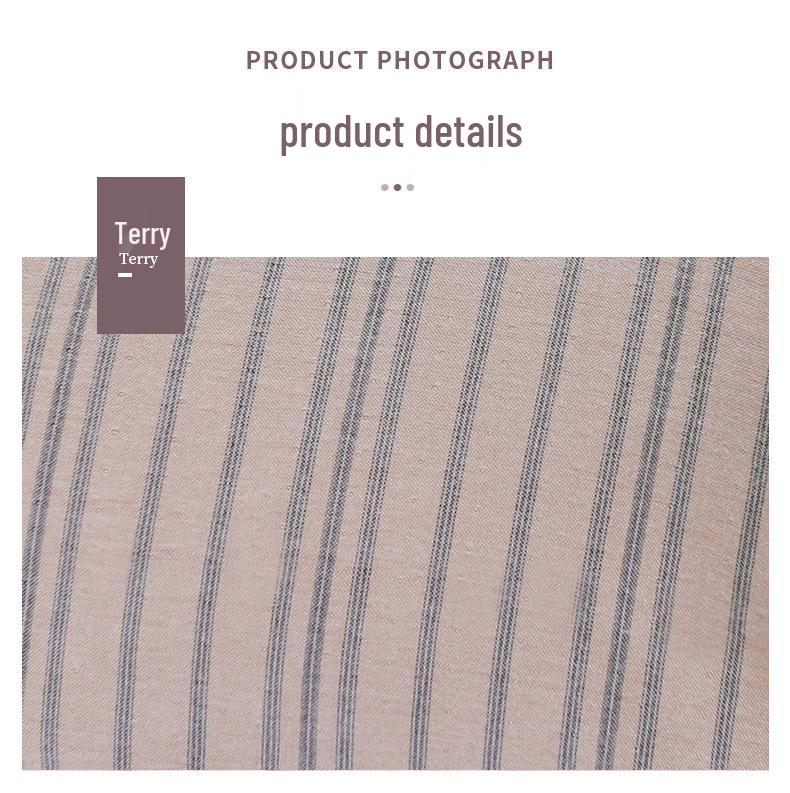 Universal Pure Cotton Multi-layer Gauze Pillowcase with Double Layer Fine Stripes for Adults