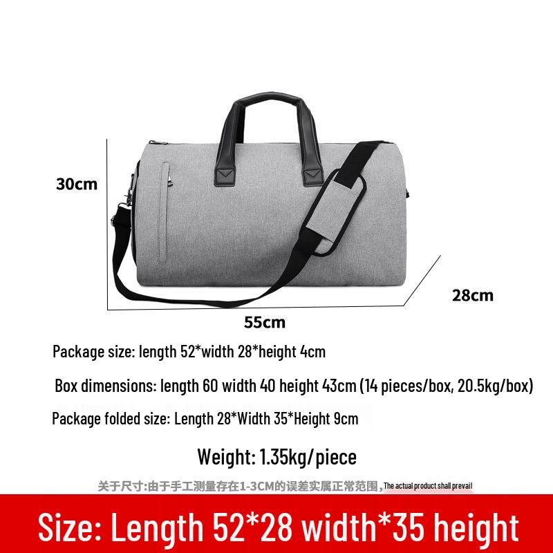 Large Capacity Travel Suit Bag - Ideal for Business Trips & Formal Wear Storage