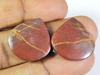 30Cts.Natural Red Jasper Matched Pair Pear Cabochon Gemstone 20X20X04 MM SK-235
