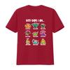 God Says I Am Dinosaur Themed Bible Christian Womens Boys T Shirt vintage Washed Soft Comfortable Unisex graphic streetwear