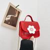 Unisex Purse Kids Pu Trendy Flower Chain Strap Crossbody Bag For School Or Play