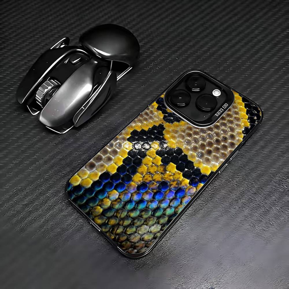 S-Snake S-Skin Phone Case For iPhone 17,16,15,14,13,12,11 Plus,Pro Max,XS,Colorful Silver Phone case Funda Cover